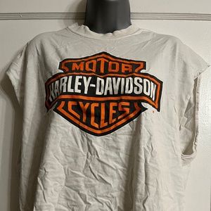 Vintage 1990s Harley Davidson muscle tee